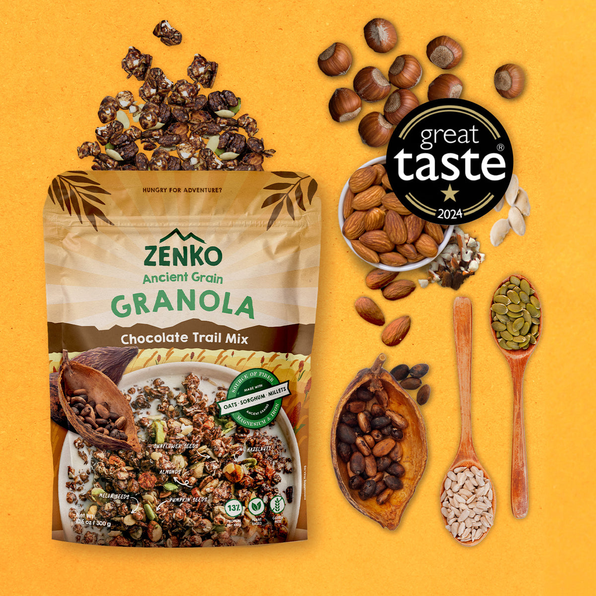 ZENKO Ancient Grain Granola - the first Granola that pops